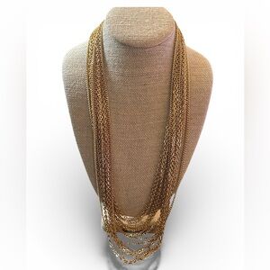 Crown Trifari Gold Toned Necklace